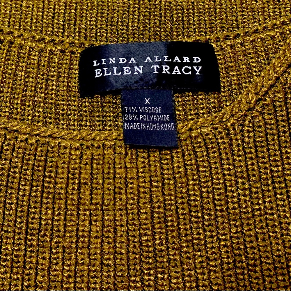 Linda Allard/Ellen Tracy Knit Sleeveless Sweater Top